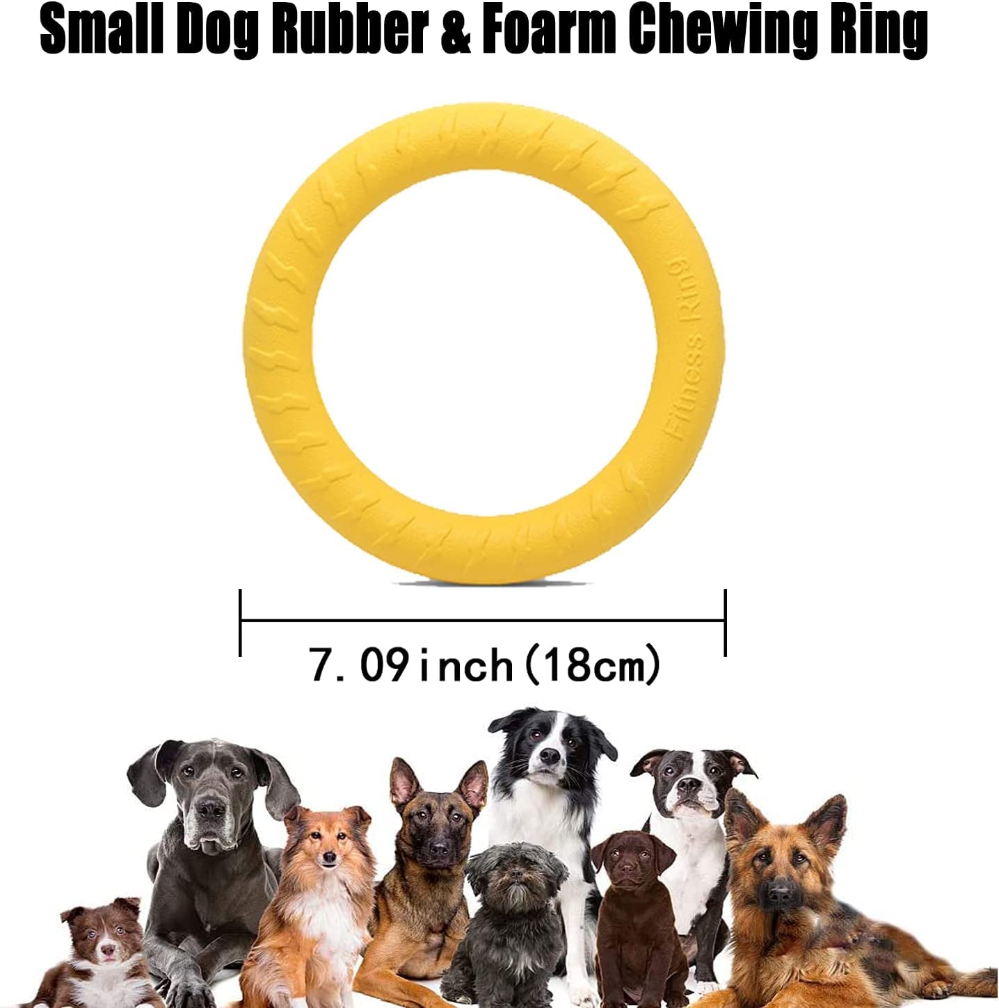 Durable Floating Dog Frisbee - Indestructible Chew Toy for Small & Medium Dogs, Perfect for Pool, Beach, Outdoor & Indoor Play - Great for Fetch, Training, Swimming & Water Games