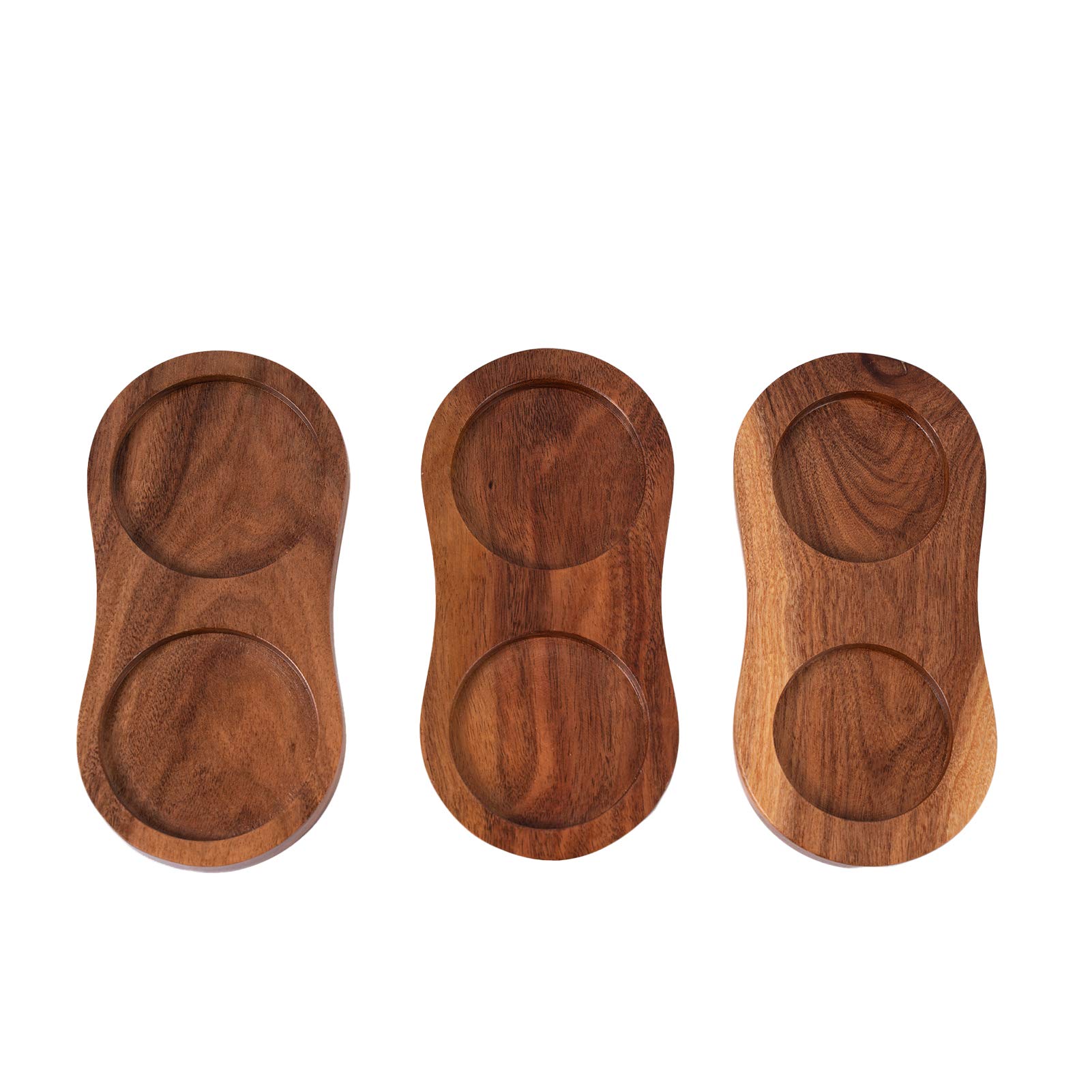 Premium Acacia Wood Salt and Pepper Mill Tray - 6cm/2.36