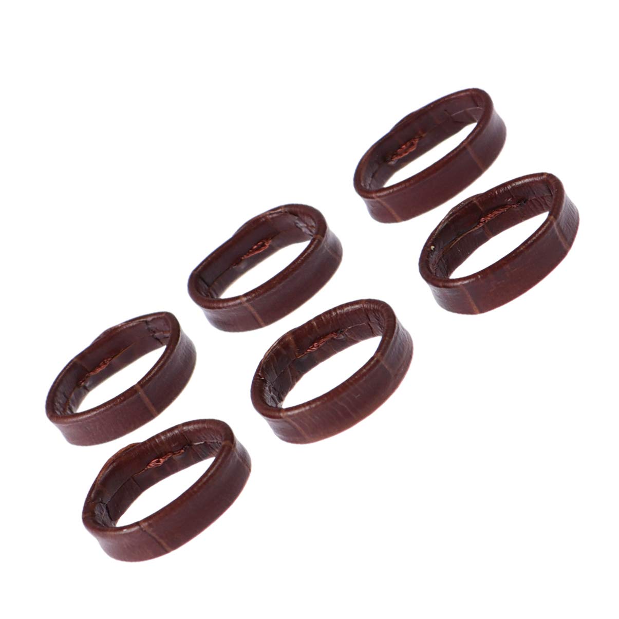 Hemobllo 6pcs 18mm Leather Watch Strap Loop Band Holder Keeper Retainer Ring - Black Replacement Watch Repair Parts for Men Women DIY Accessories
