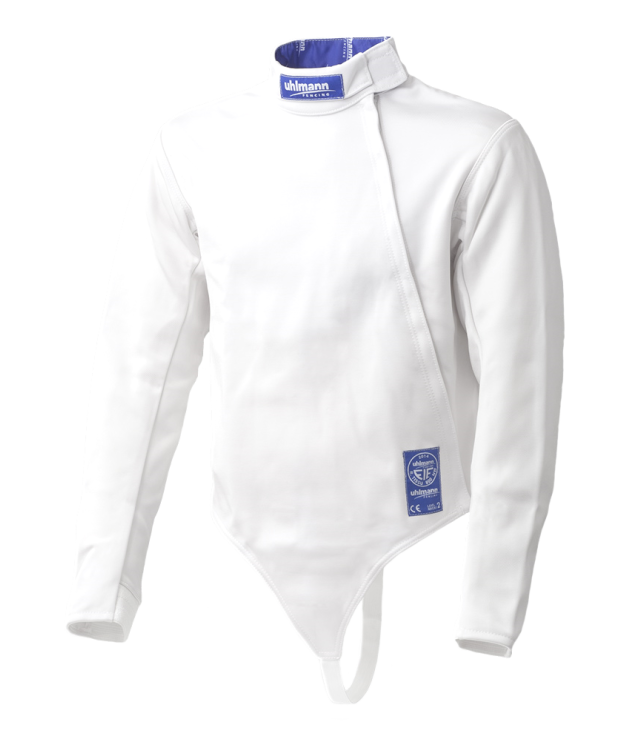 Uhlmann FIE Boys' Fencing Jacket Royal 800N - Premium Protective Gear for Youth Fencing Competitions & Training