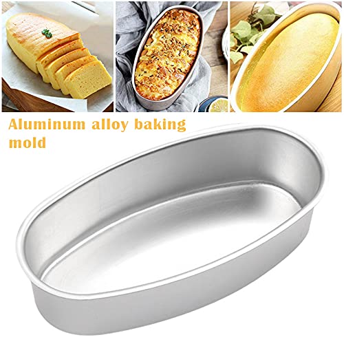 VALINK Non-Stick Oval Aluminum Alloy Baking Mold - Perfect for Cheesecakes, Bread Loaves & Cakes | Durable Bakeware for Home Kitchens & Professional Bakeries | Ideal for Birthday Parties, Holiday Baking & Dessert Making