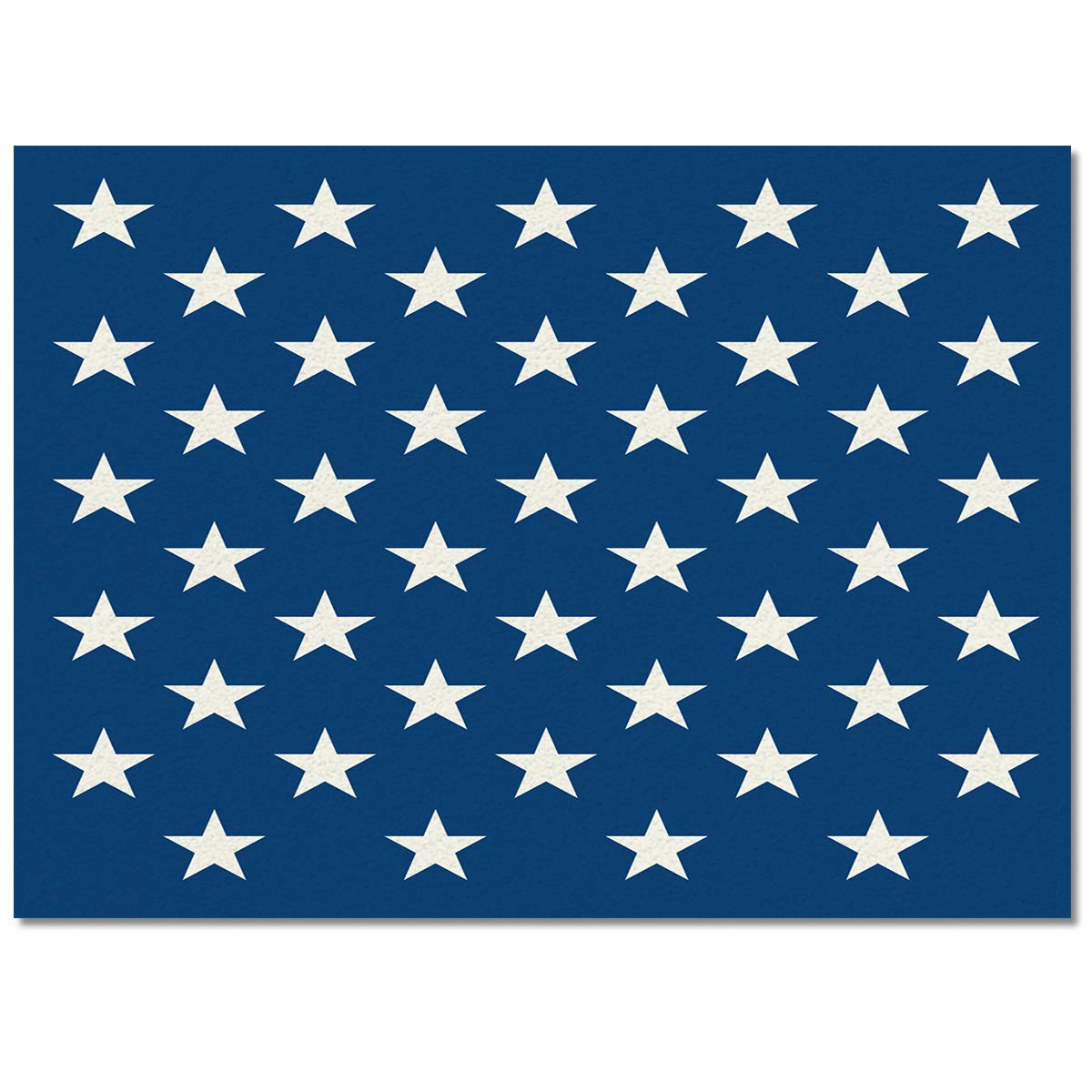 2'7''x5' Independence Day Star Pattern Non-Slip Area Rug - Washable Living Room, Bedroom, Kitchen Mat & Front Porch Doormat | Perfect for Patriotic Home Decor, Entryway Floor Covering and Bath Runner