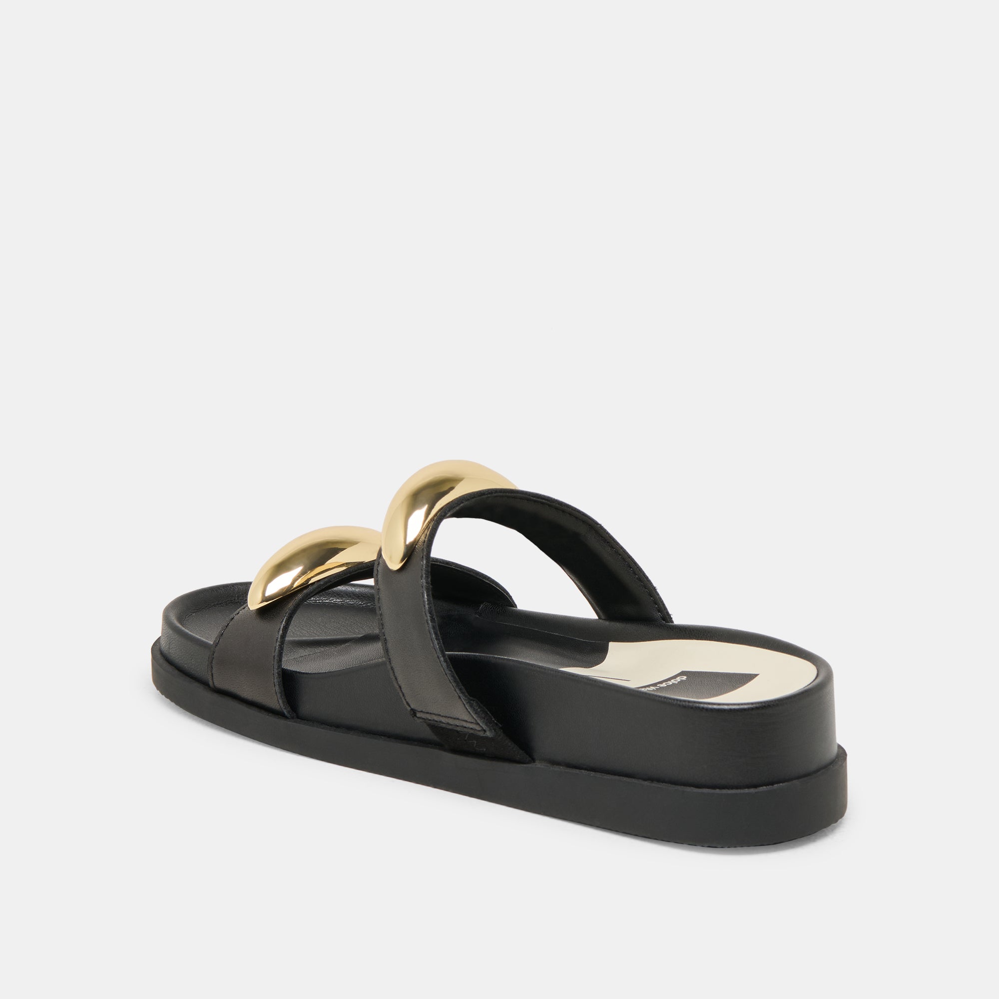 SATINE Women's Black Leather Sandals - Comfortable & Stylish Summer Footwear for Beach, Travel & Casual Outings
