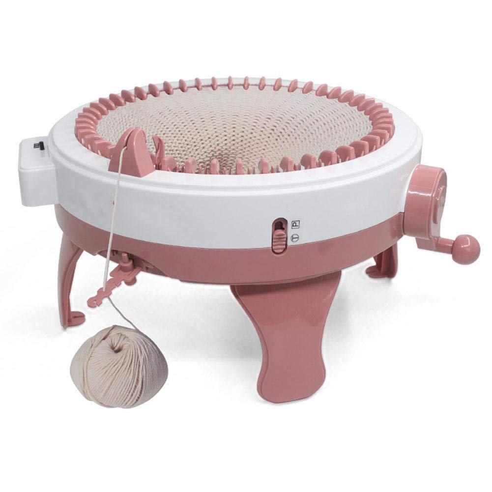 Yencoly Kids Knitting Kit - Mini Knitting Machine for Children, Educational Weaving Loom Toy to Make Hats, Scarves & Sweaters, Hand Crank Knitting Machine for Beginners - Perfect for Arts & Crafts, DIY Projects & Creative Playtime