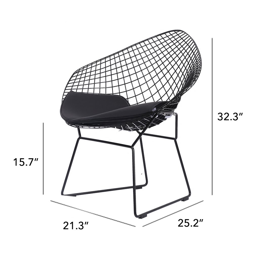 Modern European Style Metal Chair and Table Set - Indoor & Outdoor Furniture for Patio, Garden, and Dining Room - Durable & Stylish Home Decor