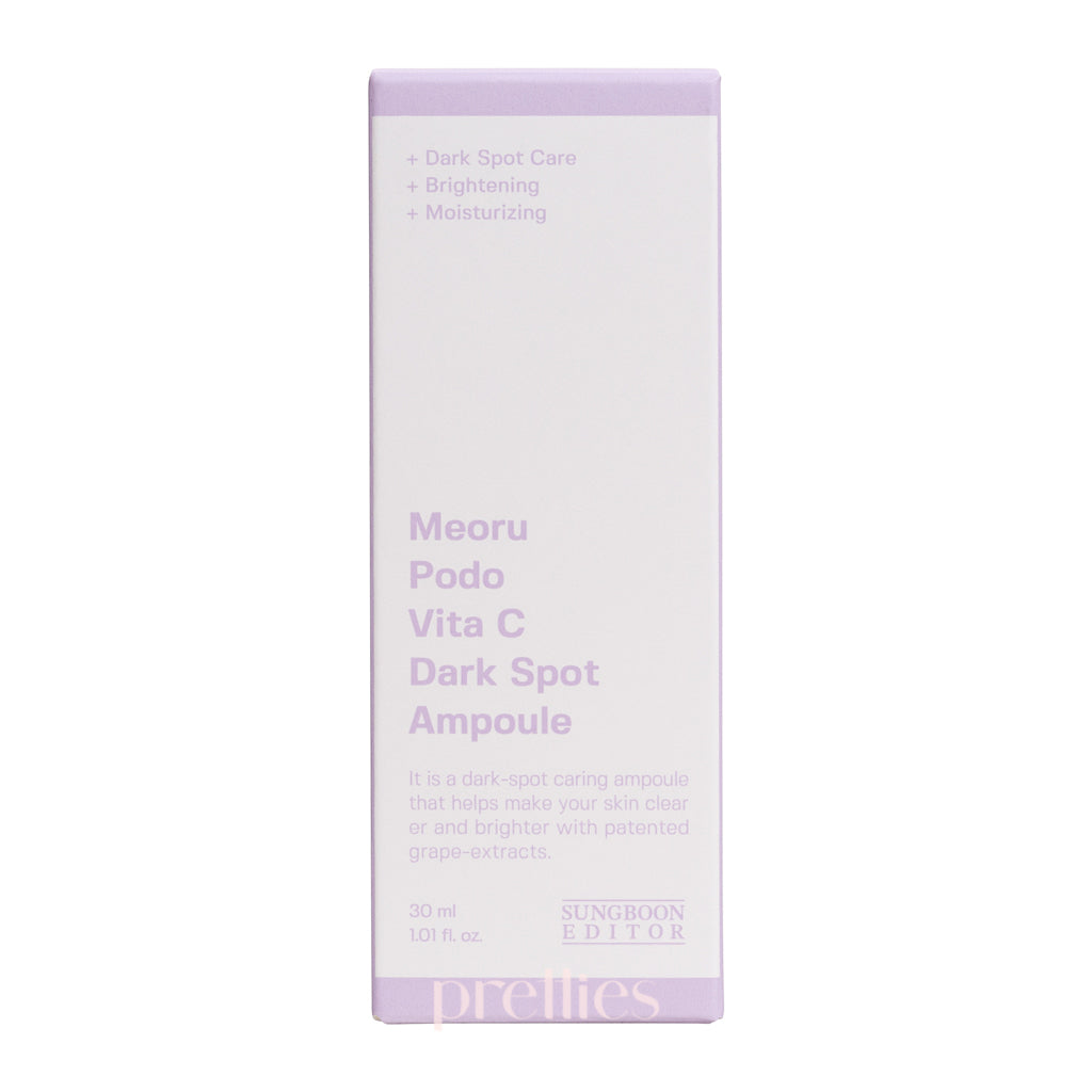 Sungboon Editor Meoru Podo Vita C Dark Spot Ampoule 30ml - Brightening Serum for Hyperpigmentation & Dark Spots - Perfect for Nighttime Skincare & Anti-Aging Routine