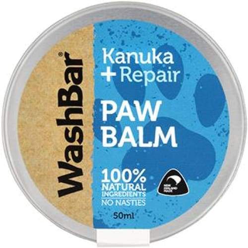 WashBar Paw Balm Kanuka + Repair for Dogs 50ml | Natural Dog Paw Protection | Heals Cracked Paws & Dry Nose | Perfect for Hiking, Winter & Outdoor Adventures