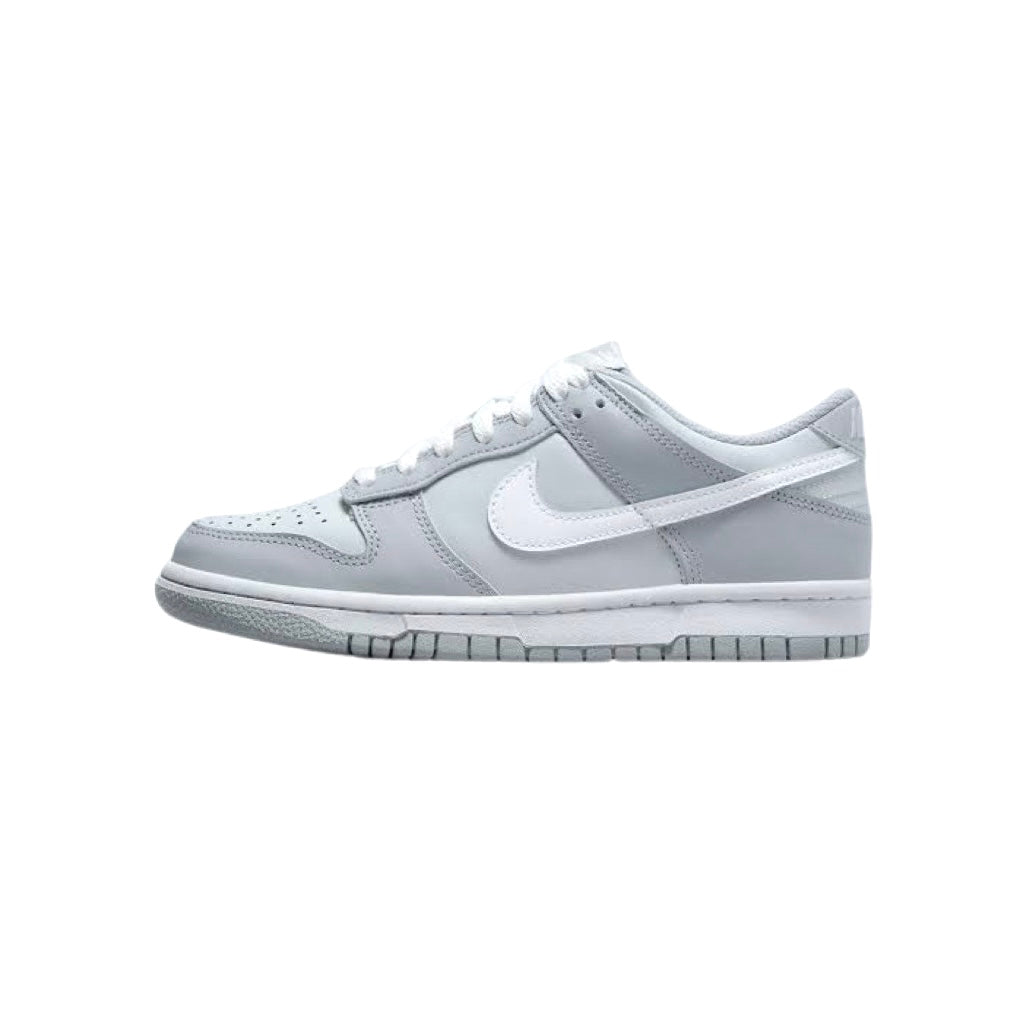 Nike Kids PS Dunk Low Sneakers - Pure Platinum White Pre School Basketball Shoes for Boys & Girls - Perfect for School, Play & Casual Wear