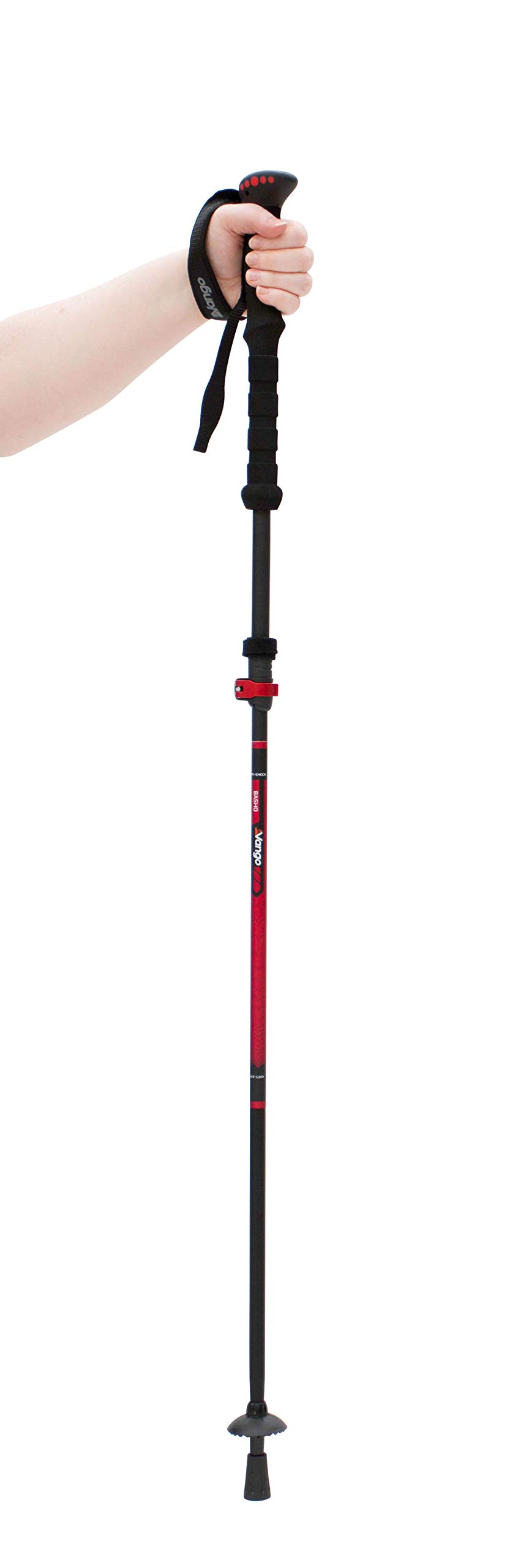 Vango Basho Lightweight Adjustable Folding Trekking Pole for Hiking, Backpacking & Camping - Perfect for Outdoor Adventures & Travel