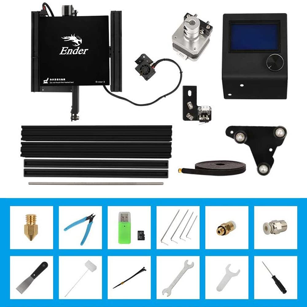 Comgrow Creality Ender 3 3D Printer with CR Touch Auto Leveling Kit - High Precision DIY 3D Printing for Home, School & Hobby Projects