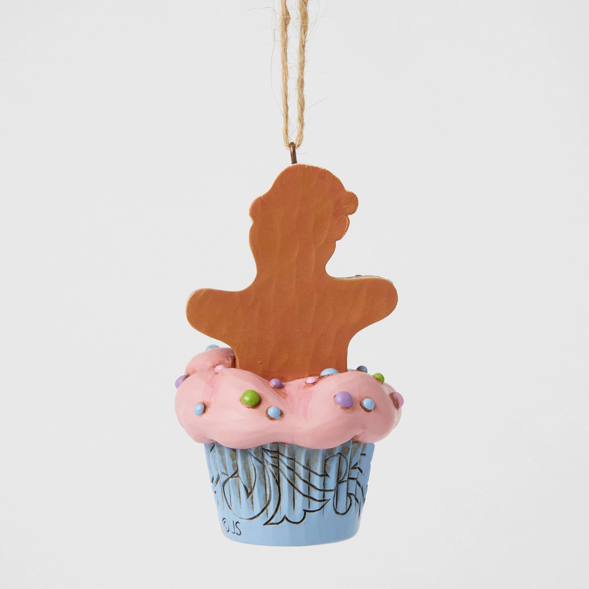 Gingerbread Cupcake Ornament - Christmas Tree Decor, Holiday Baking Party Favors, Festive Home Decoration
