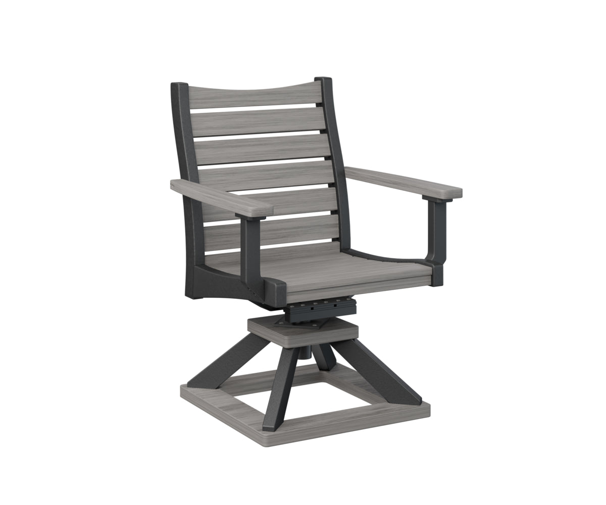 Berlin Gardens Bristol Swivel Rocker Dining Chair - Patio, Garden, Porch & Outdoor Relaxation - Comfortable Rotating Rocking Chair for Dining & Lounging