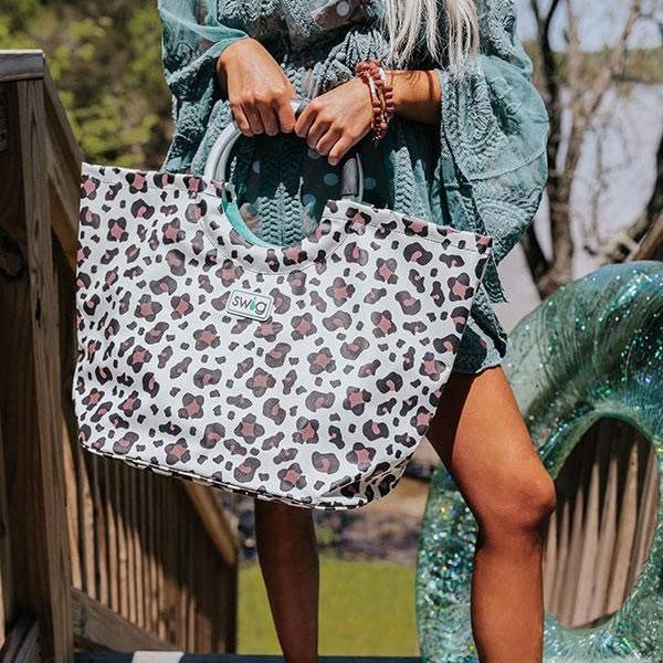 Swig Life Loopi Tote Bag - Large Lightweight Waterproof Beach Bag, Grocery Shopping Tote, Gym & Travel Utility Bag for Women & Men | Perfect for Beach Day, Poolside, Errands & Work Commute