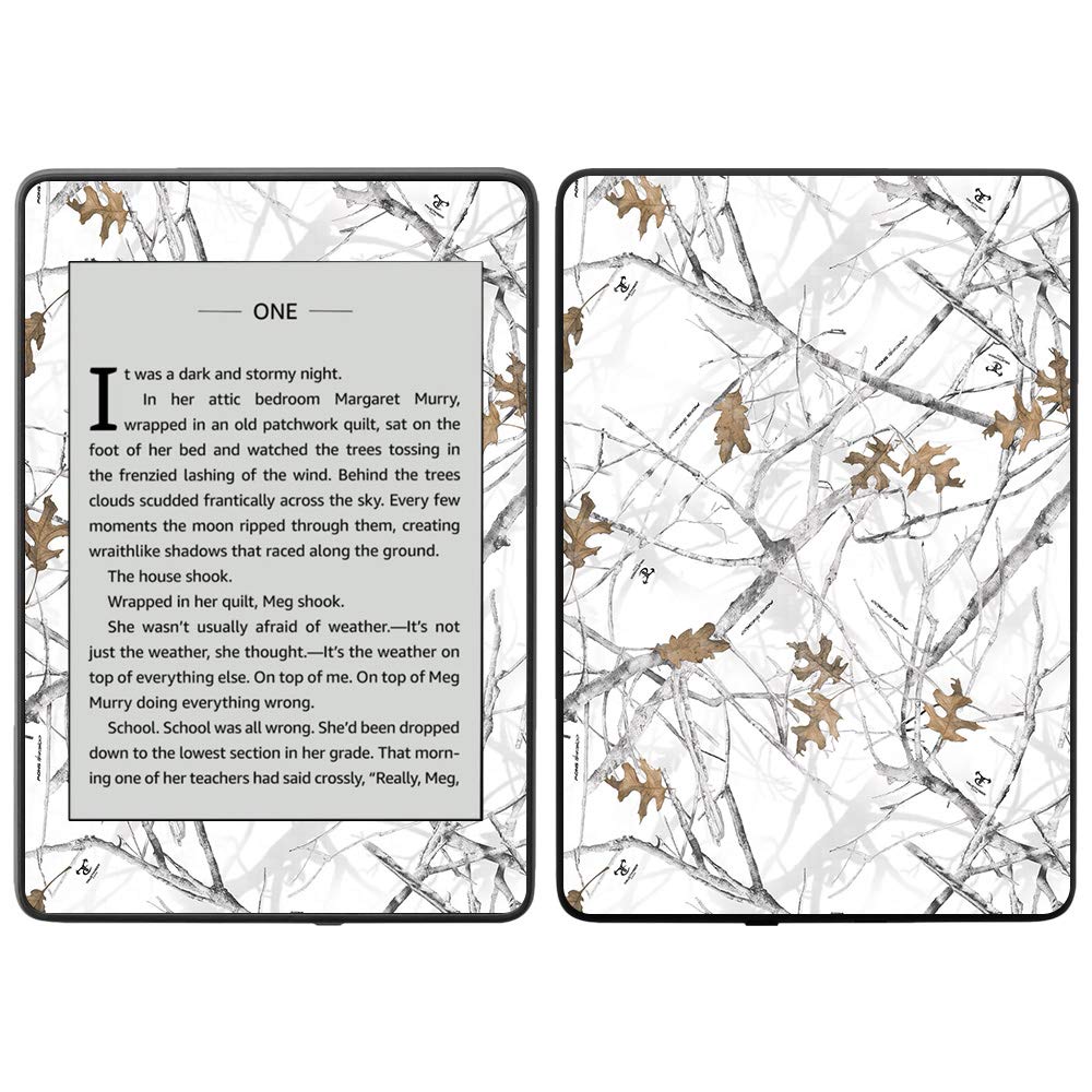 MightySkins Carbon Fiber Skin for Amazon Kindle Paperwhite 2018 (10th Gen) - Arctic Camo Design | Waterproof Protective Cover with Durable Textured Finish | Easy to Apply & Remove | Made in USA | Perfect for Travel, Reading Outdoors & Daily Protection