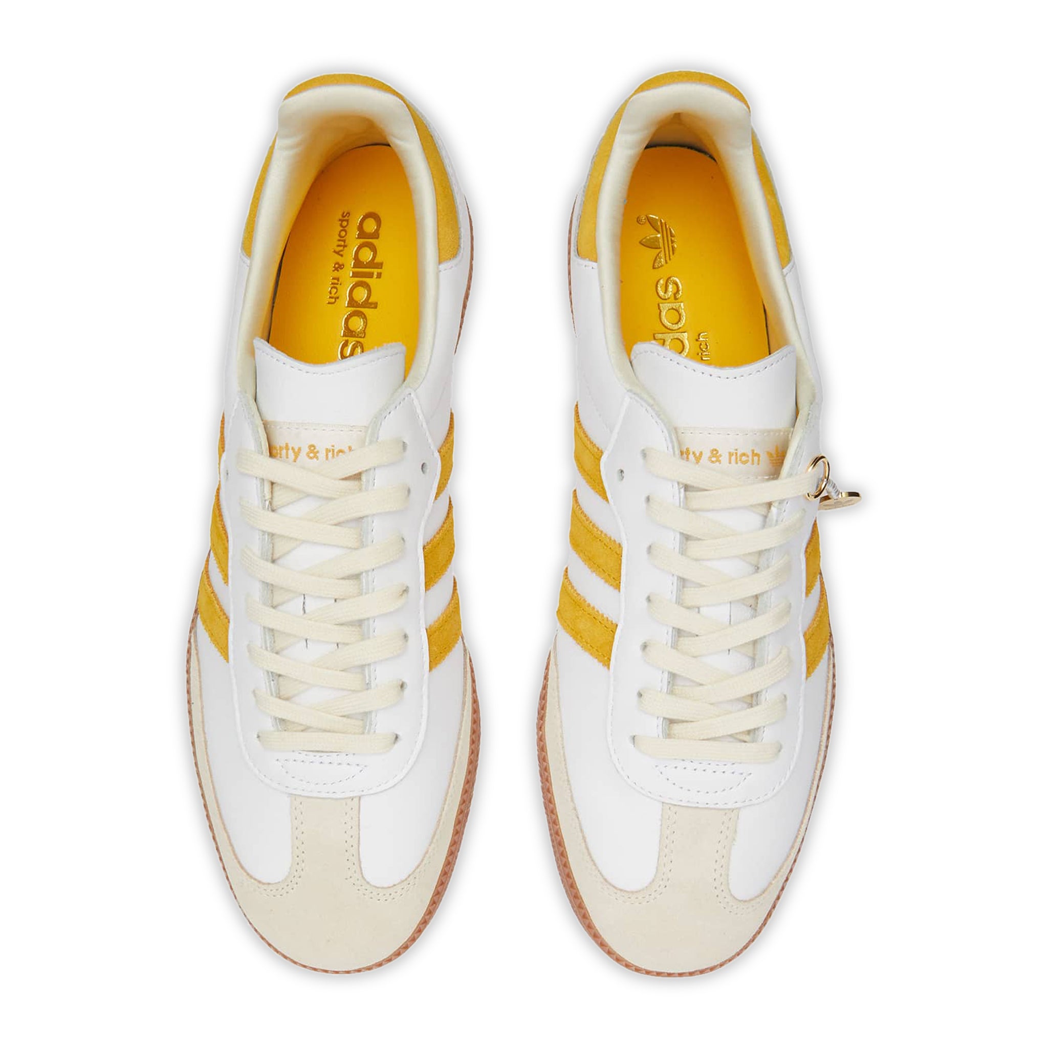 Adidas Samba OG Sneakers - Sporty & Rich White with Bold Gold Accents | Classic Casual Shoes for Men & Women | Perfect for Streetwear, Gym, and Everyday Fashion