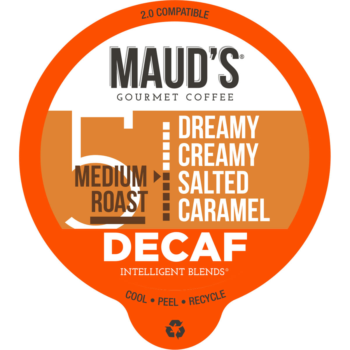 Maud's Decaf Salted Caramel Coffee Pods - 100% Arabica, K-Cup Compatible, Low Acid, Rich Flavor - Perfect for Home, Office & Gifts