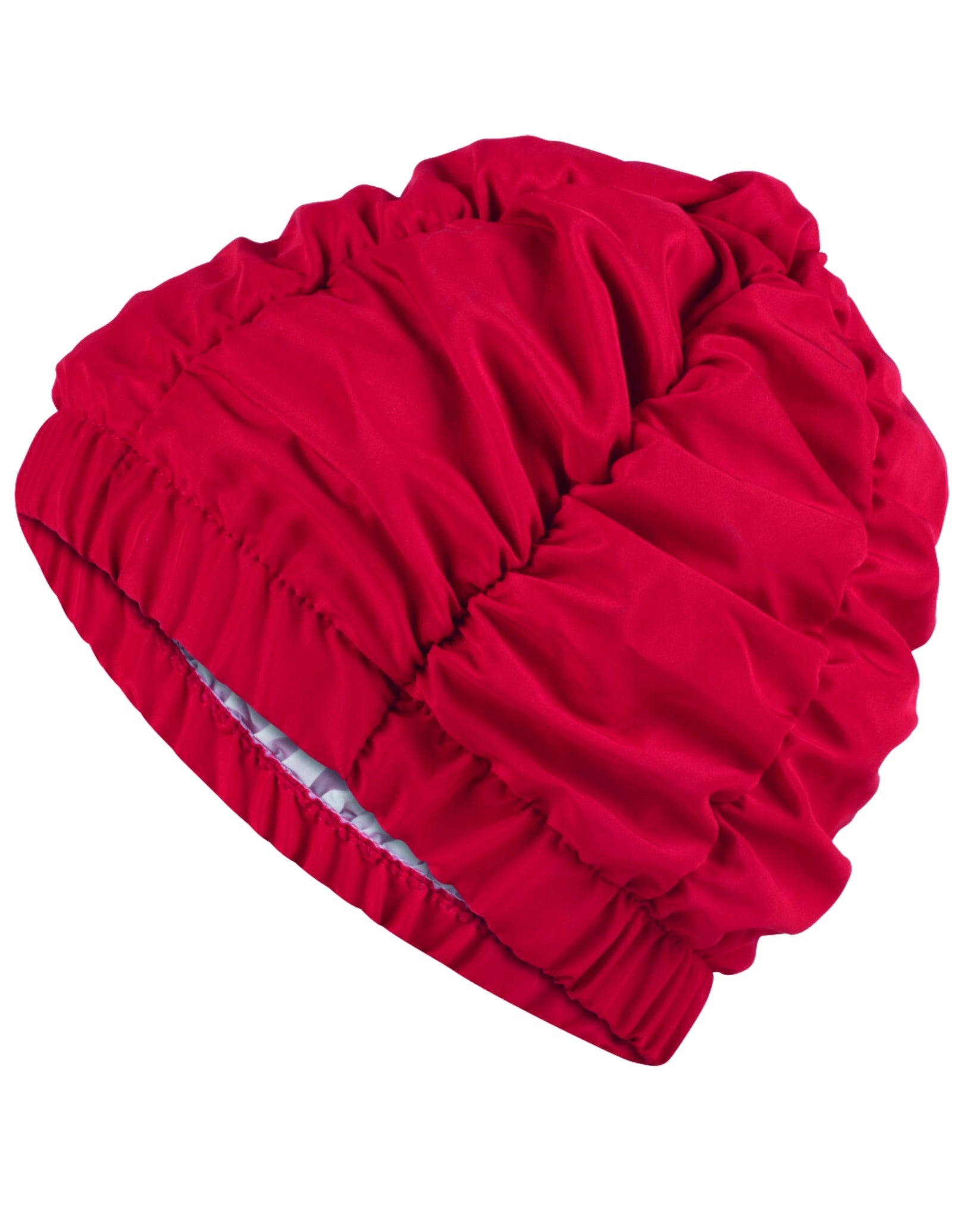 Waterproof Ruched Shower Cap for Women - Extra Large Bath Hair Protector for Swimming, Spa & Salon Use - Soft Elastic Band for Comfortable Fit