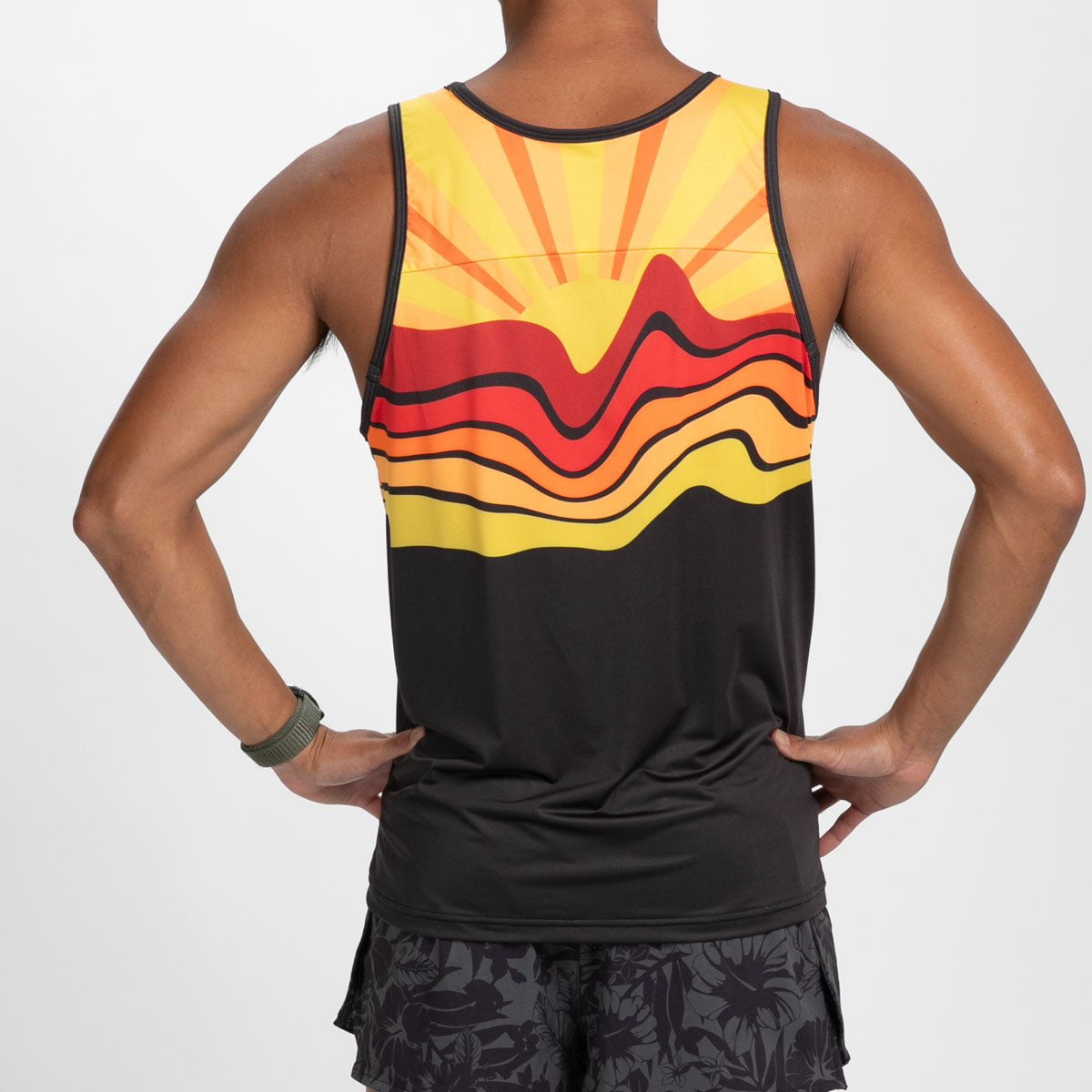 Men's Limited Edition Running Singlet - West Coast Style | Lightweight & Breathable for Marathon Training & Outdoor Workouts