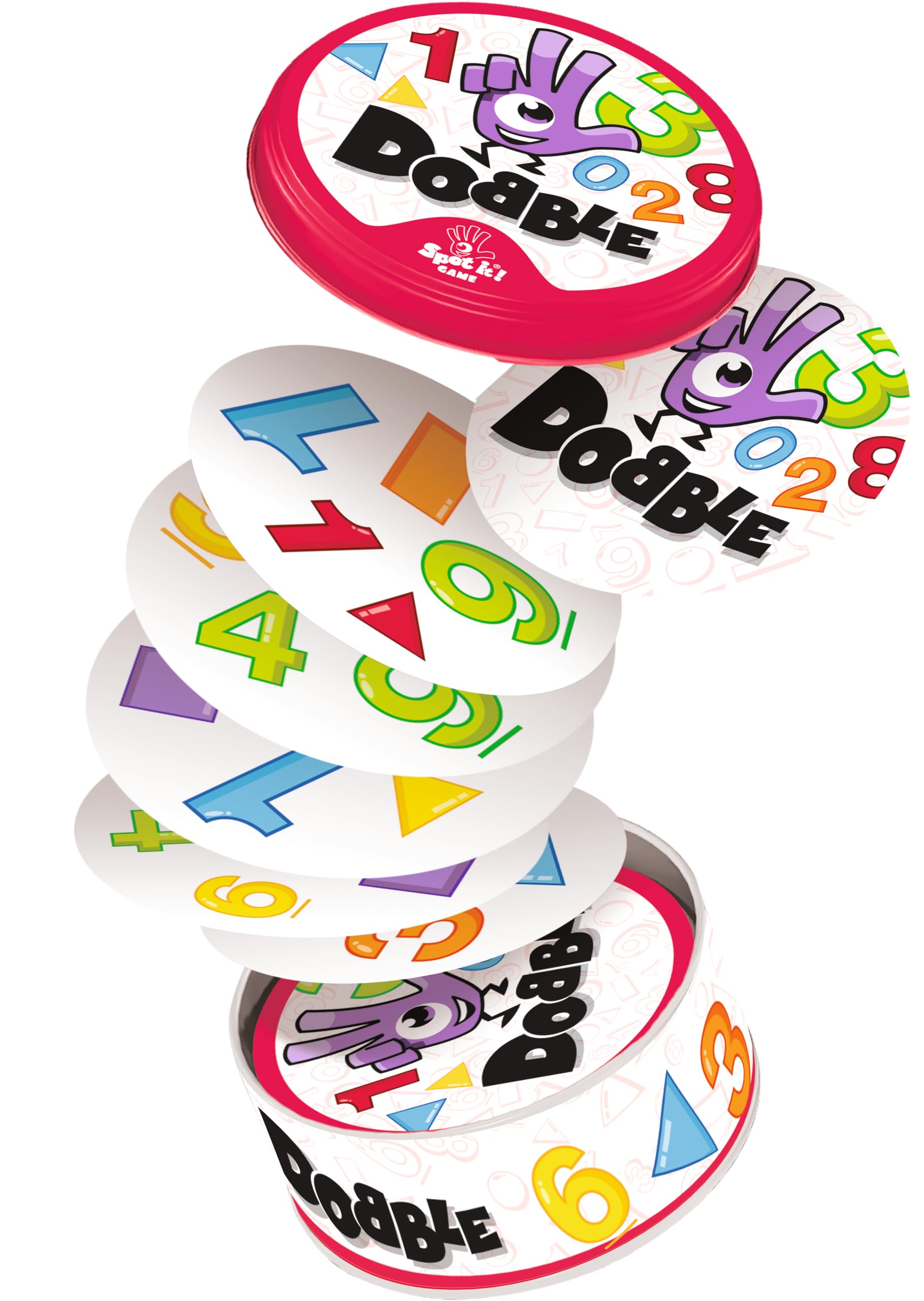 Spot It! 123 Blister Eco Card Game - Pack of 30 Cards with Rulebook for Kids Ages 3+ | Fun Number Learning & Matching Game for Preschoolers, Family Game Night & Classroom Activities