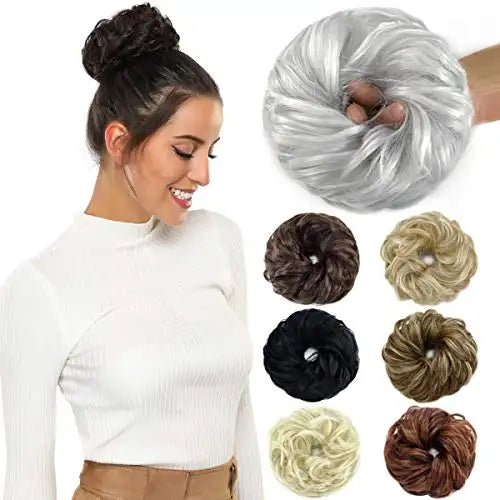 High-Quality Synthetic Hair Bun Chignon for Women – Perfect for Weddings, Parties & Everyday Styling