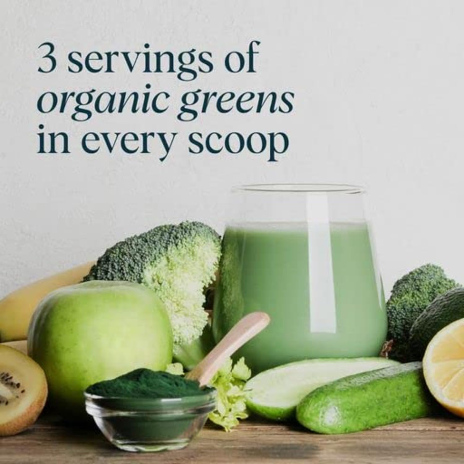 Ora Organic Greens Powder - Vegan, Gluten-Free Superfood Supplement for Energy, Detox & Immunity | Antioxidant-Rich with 20+ Organic Greens & Adaptogens | Citrus Flavor, 30 Servings | Perfect for Post-Workout Recovery & Daily Wellness Boost