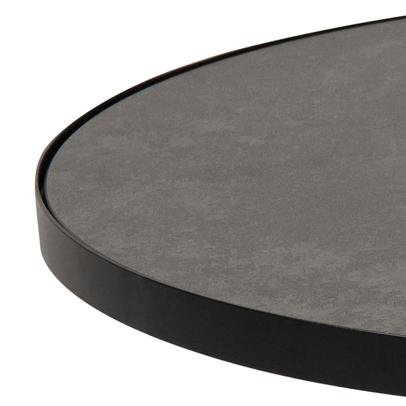 SOLI Modern Coffee Table 65cm - Black Wooden Living Room Table for Small Spaces | Perfect for Apartments, Dorms & Cozy Home Decor