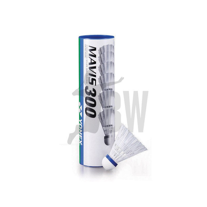 Yonex Mavis 300 Nylon Badminton Shuttlecocks - White, Slow Speed - Perfect for Recreational Play & Training Sessions