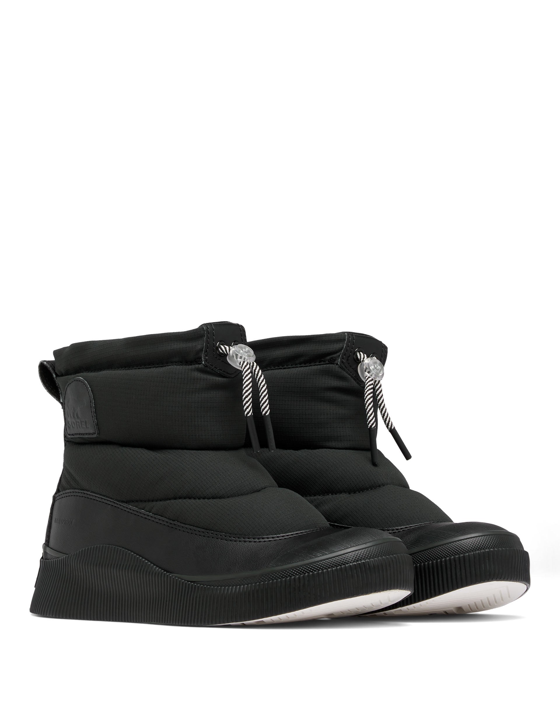 Out N About IV Puffy Insulated Waterproof Winter Boots for Women - Black/Chalk - Warm Snow Boots for Hiking, Walking & Outdoor Activities