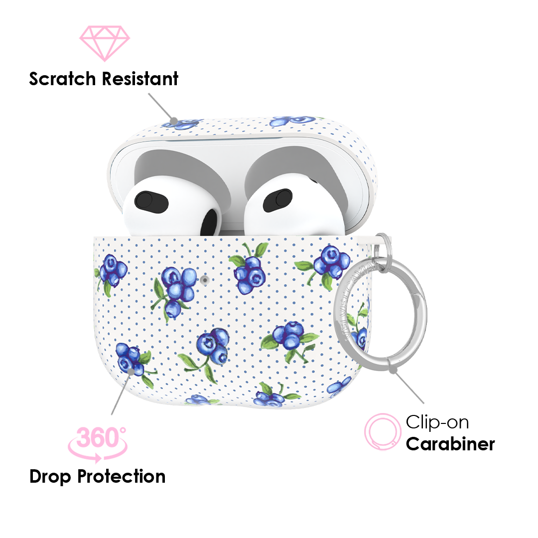 Blueberry Baby AirPods Case - Cute & Protective Cover for AirPods 1/2/3 Pro - Perfect for Kids, Girls, Teens - Great Gift for Birthdays & Holidays