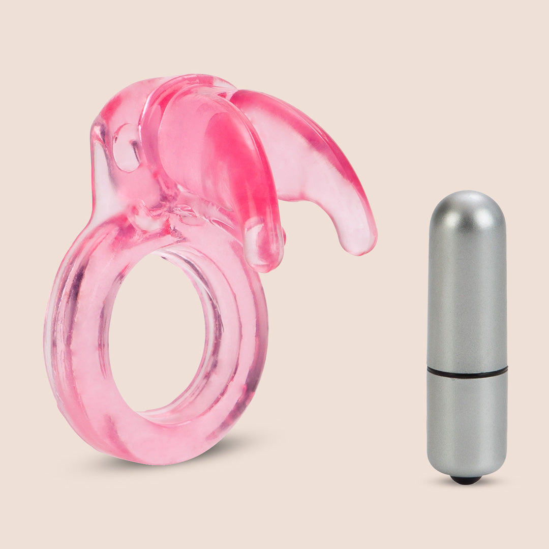 CalExotics Triple Clit Flicker™ Vibrating Cock Ring - Powerful Clitoral Stimulator for Couples & Solo Play - Enhance Intimacy & Pleasure in Bedroom & Foreplay