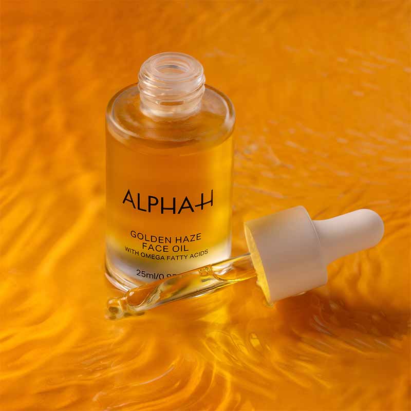 Alpha H Golden Haze Face Oil - Hydrating & Brightening Facial Treatment for Glowing Skin | Perfect for Nighttime Routine & Dry Skin Care