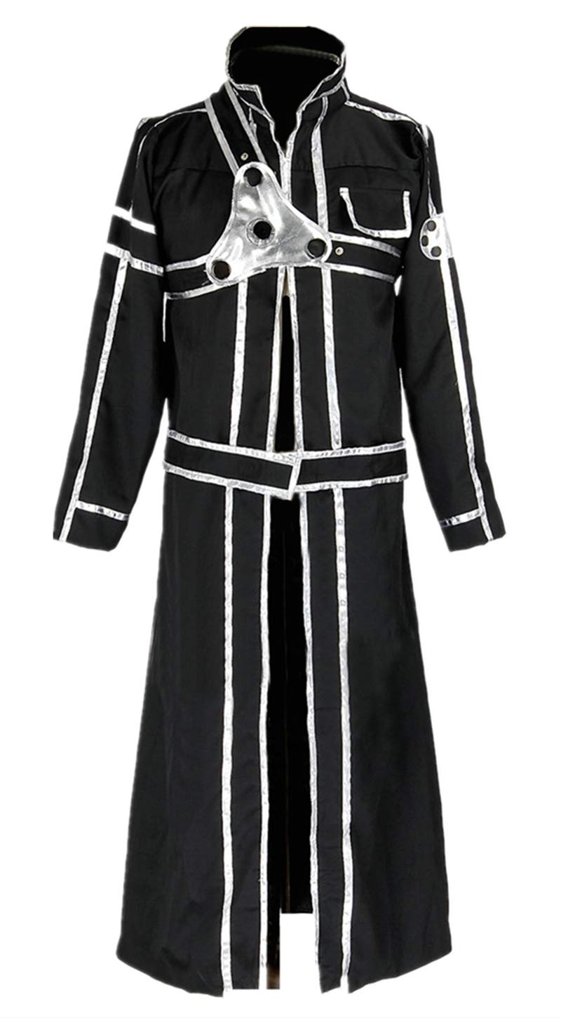 Sword Art Online Kirito Kirigaya Kazuto Cosplay Costume Full Set - Anime Halloween Outfit for Conventions & Cosplay Events