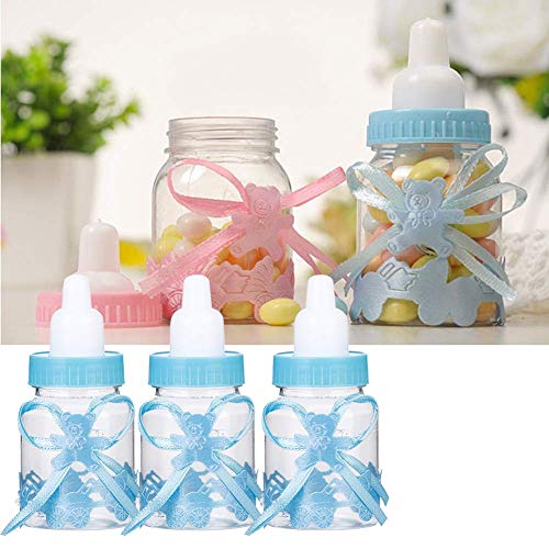 24pcs Fillable Plastic Candy Bottles - Lovely Milk Bottle Candy Box for Baby Shower Favors, Party Decorations & Keepsakes | Perfect for Birthday Parties, Wedding Favors and Holiday Gifts