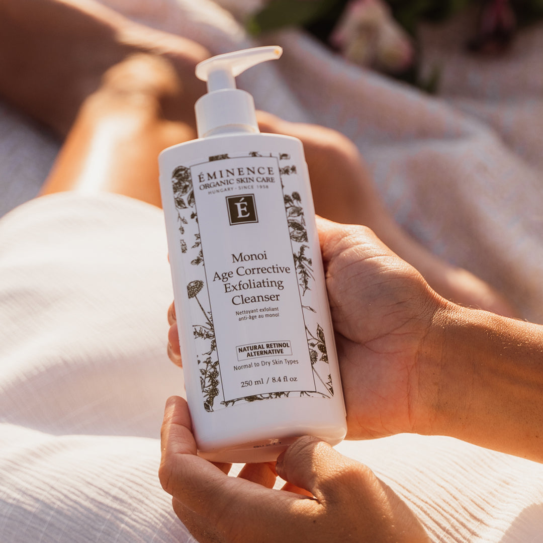 Eminence Organics Monoi Age Corrective Exfoliating Cleanser - Gentle Face Wash for Anti-Aging & Exfoliation - Perfect for Daily Skincare Routine & Mature Skin Care