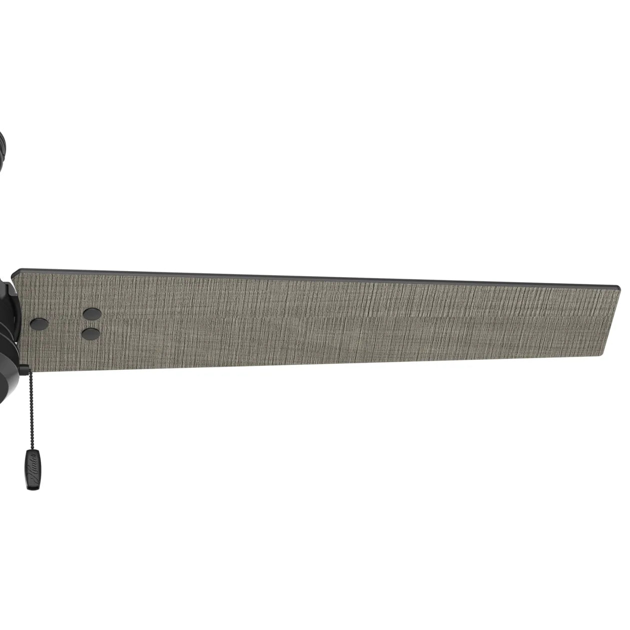Hunter 52 Inch Cassius Matte Black Outdoor Ceiling Fan with LED Light - Damp Rated for Patio, Porch, Deck & Backyard - Energy Efficient & Quiet DC Motor - Modern Matte Black Finish