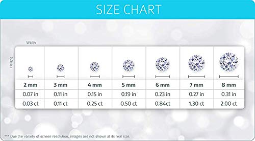 14K Gold CZ Cubic Zirconia Stud Earrings for Women - Simulated Diamond Earrings in White Gold & Yellow Gold | Perfect for Weddings, Parties & Everyday Elegance