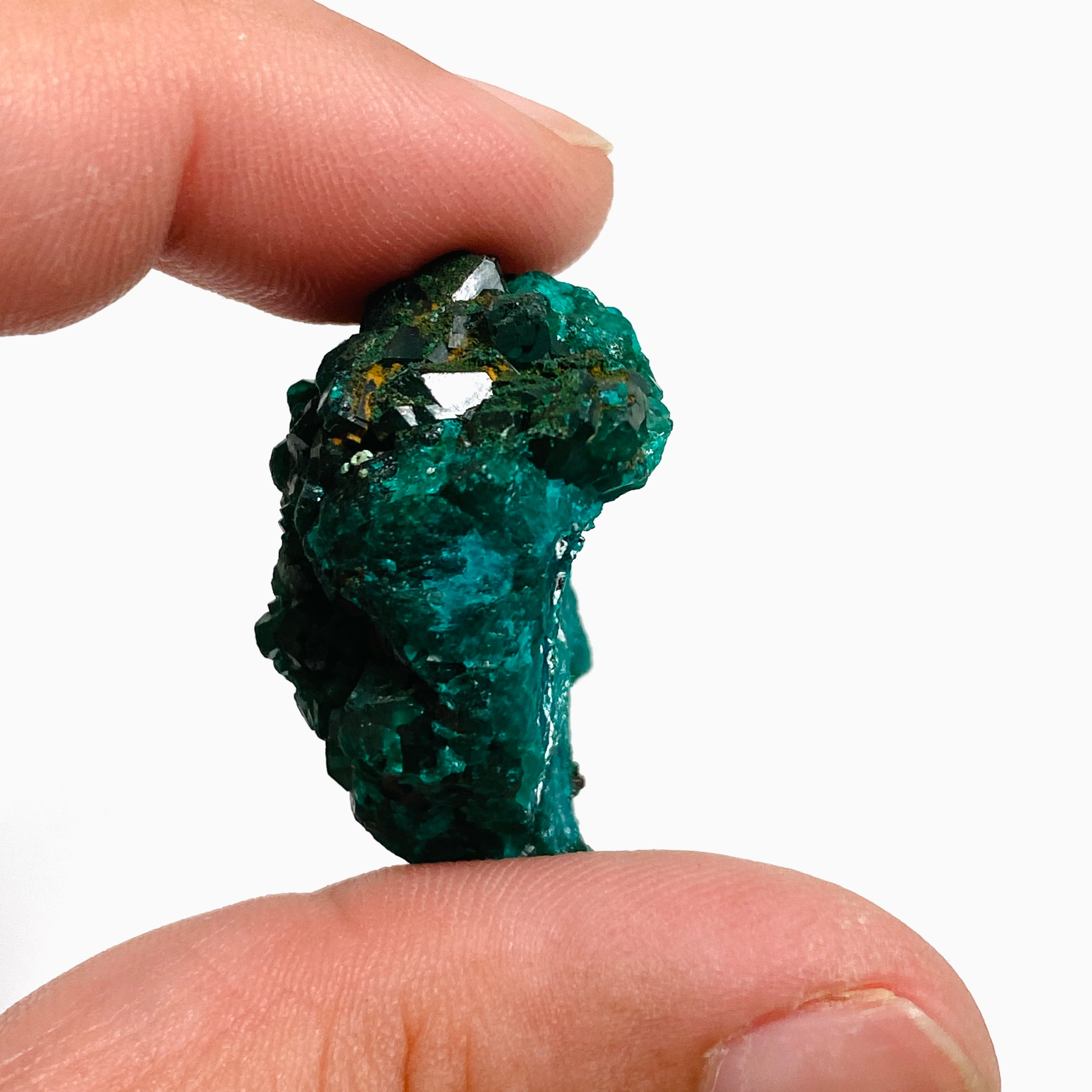Natural Dioptase Crystal Specimen - DIOPS 03 | Rare Green Mineral Collection for Display, Healing & Meditation | Perfect for Gemstone Enthusiasts & Home Decor