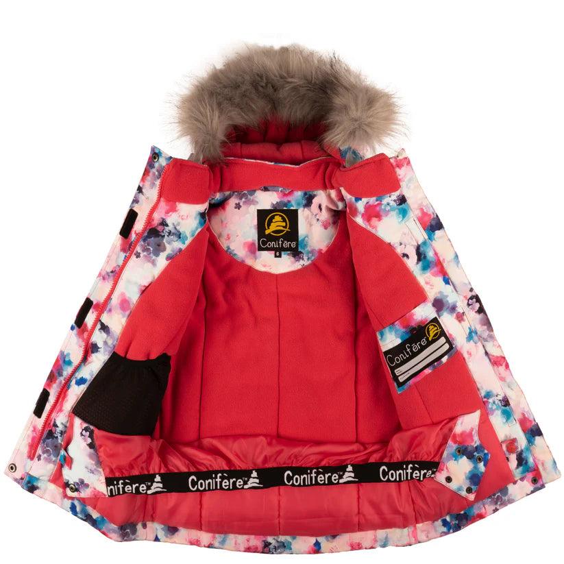 Conifere KOYA Girls Winter Snowsuit - Waterproof & Insulated Snow Jacket & Pants Set for Kids Size 7 - Perfect for Skiing, Snowboarding & Outdoor Winter Play