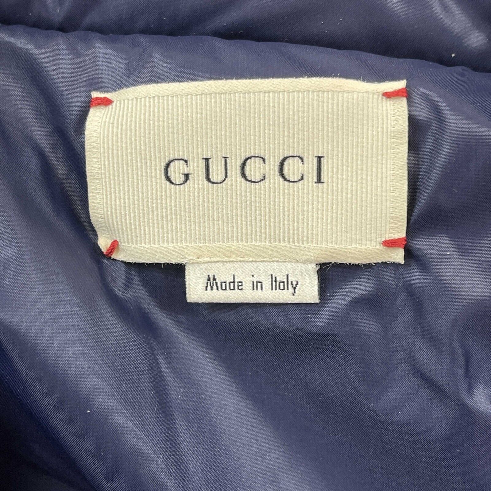 Gucci Pristine Quilted Puffer Jacket with Bows for Girls - Blue, Size 12 US XXS | Winter Coat for School, Outdoor Activities & Special Occasions