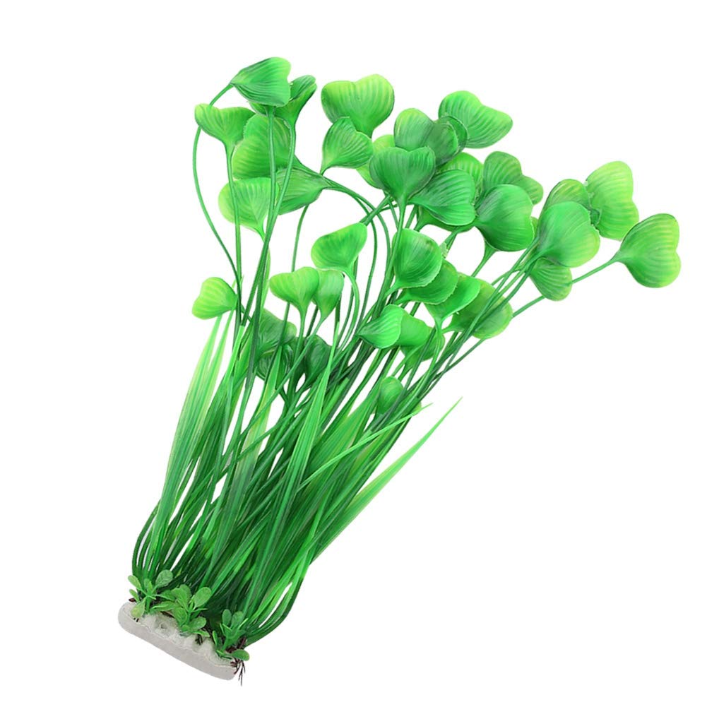 Premium Artificial Water Plants for Aquarium - Realistic Plastic Underwater Decor, Fish Tank Ornament for Freshwater & Saltwater Tanks - Perfect for Home Aquascaping, Office Fish Gardens, and Underwater Landscape Design (Green)