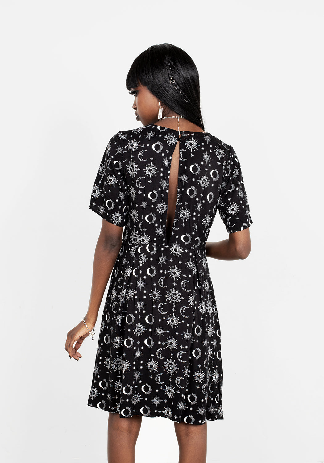 MOONBEAM SKATER DRESS - Flowy A-Line Mini Dress for Women | Perfect for Parties, Dates & Casual Outings