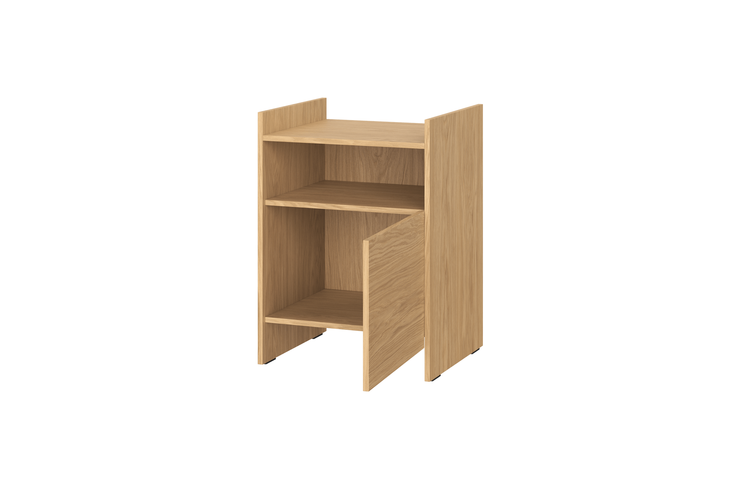 Modern Wooden Bedside Table with Drawer - Nightstand for Bedroom, Living Room, or Office - Compact Storage Solution for Books, Lamps & Essentials