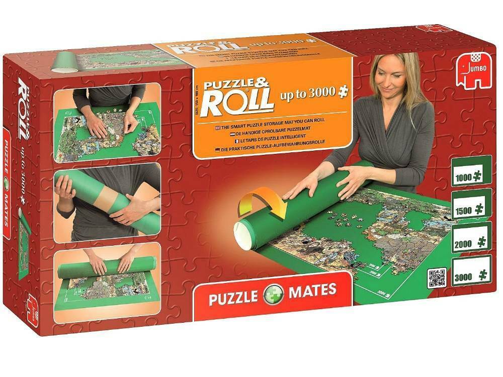 Large Jigsaw Puzzle Roll Mat for Up to 3000 Pieces - Portable Storage & Workspace Solution for Puzzle Enthusiasts | Perfect for Home, Travel & Gift Giving
