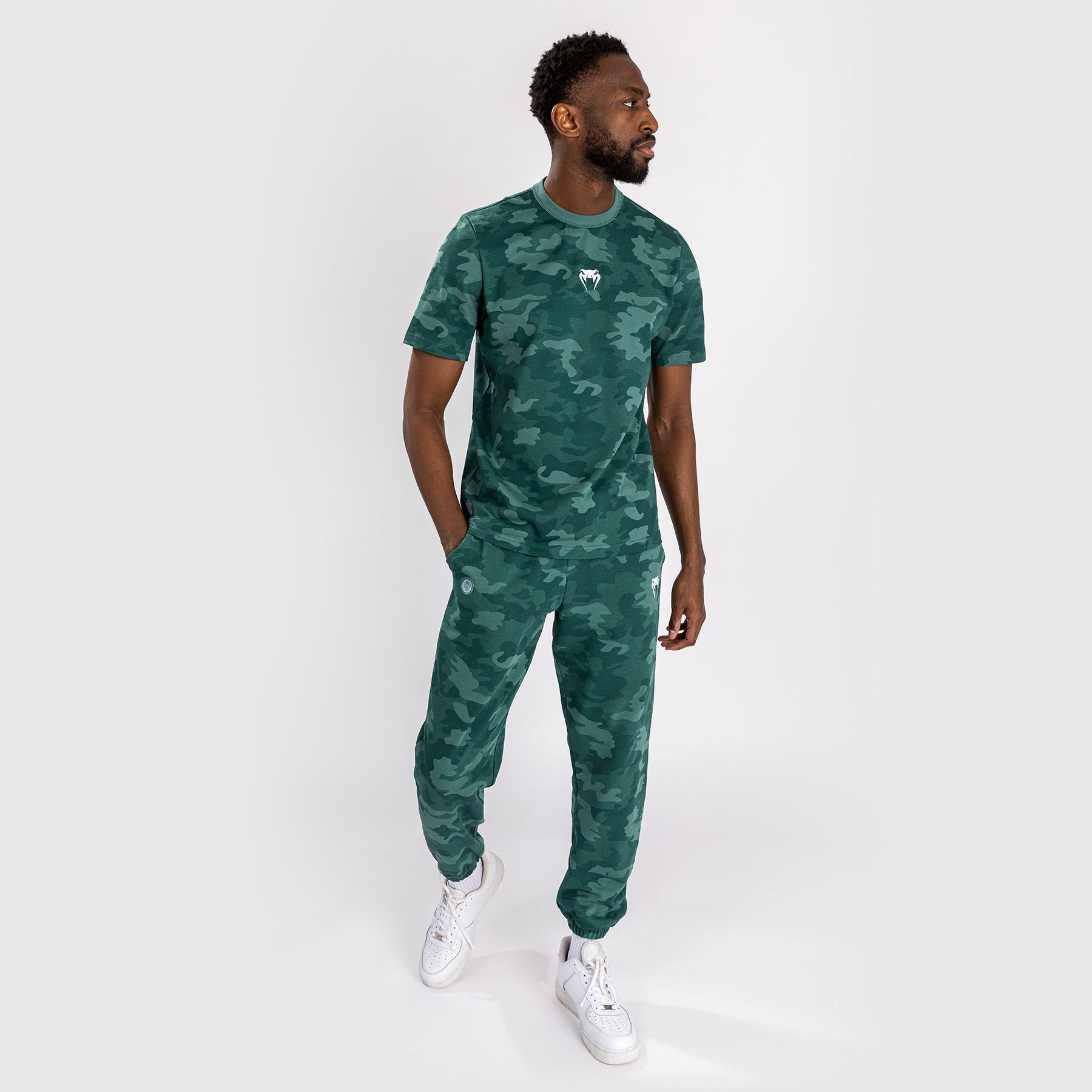Venum Vortex XL Men's T-Shirt - Turquoise Camo MMA & Fitness Training Shirt for Combat Sports & Gym Workouts