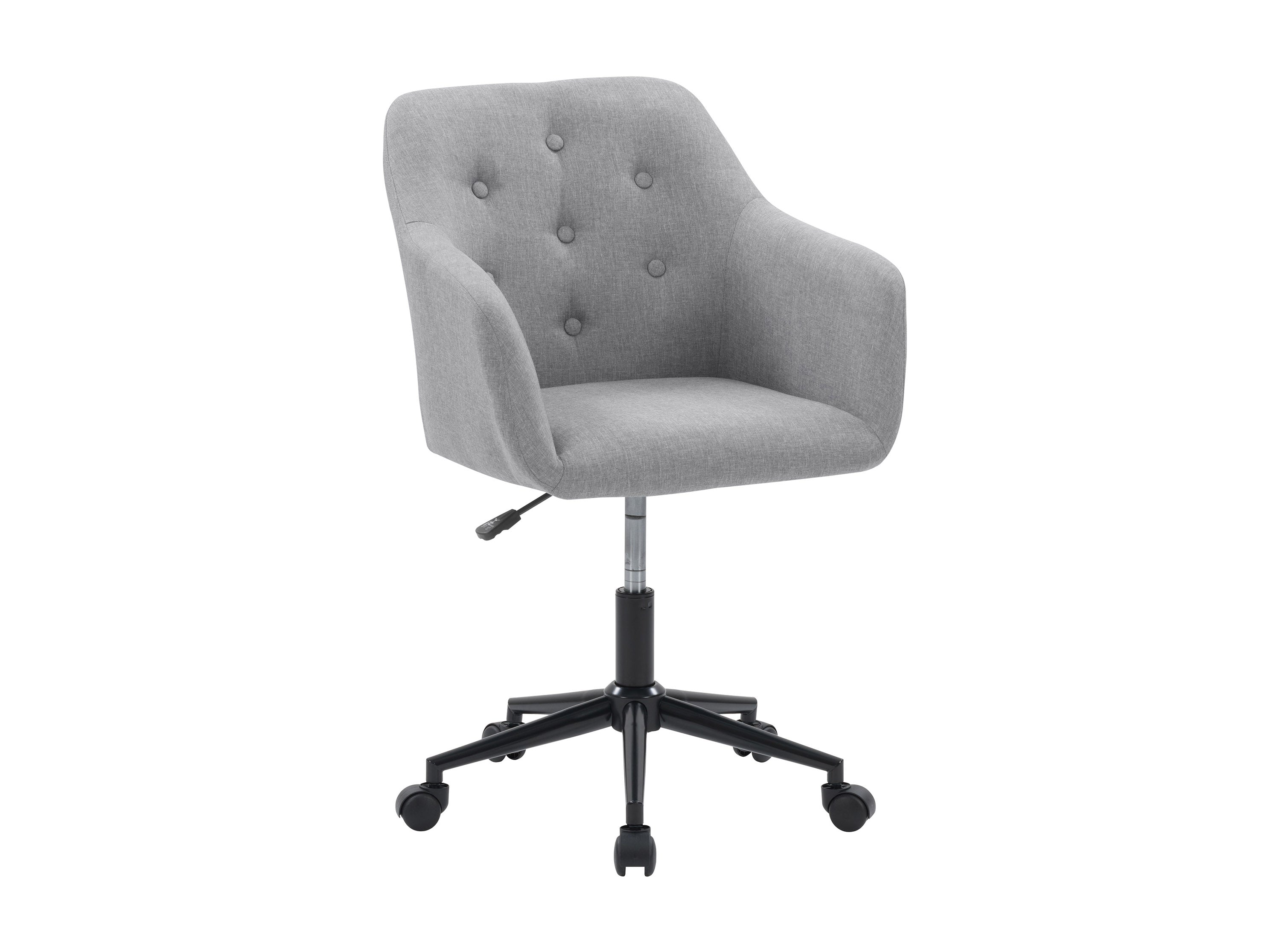 Ergonomic Light Grey Office Chair with Adjustable Arms - Perfect for Home Office, Gaming & Workspace Comfort