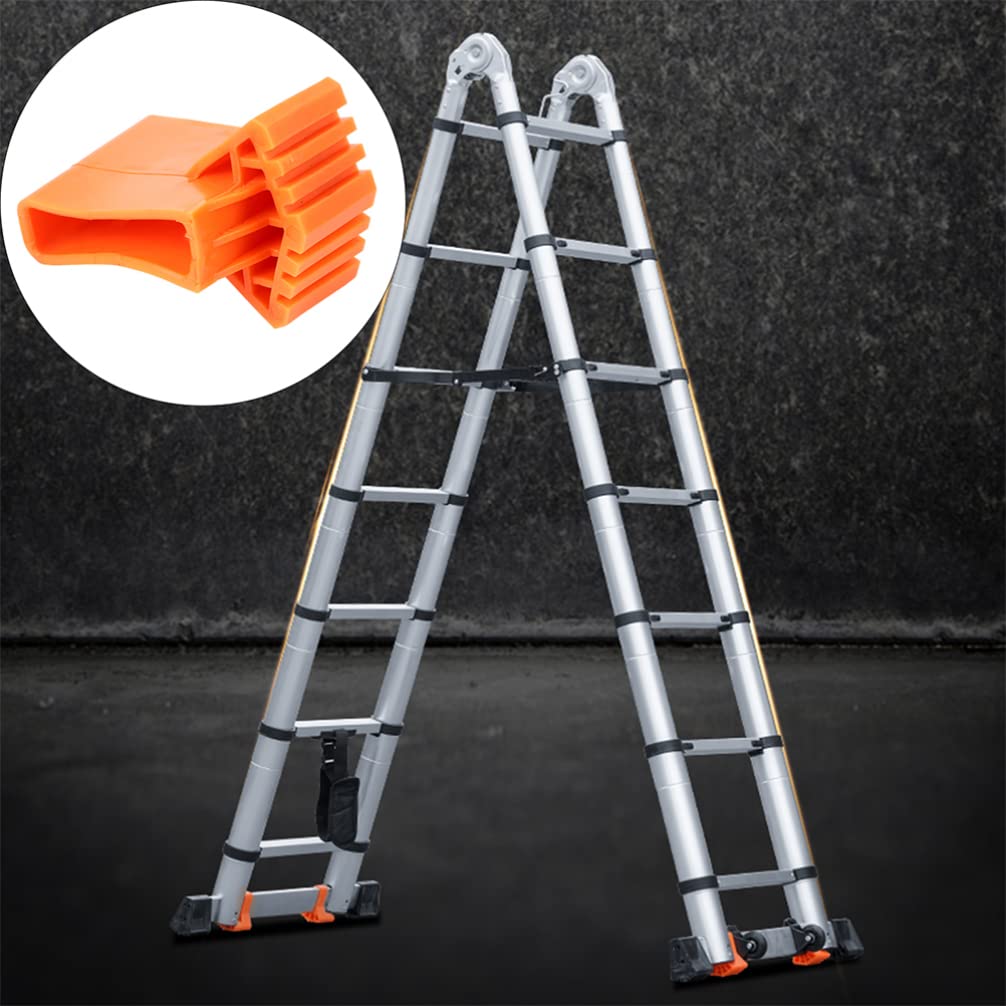 DOITOOL 2-Pack Foldable Stair Treads Non-Slip Vinyl Chair Leg Pads - Replacement Stair Feet Protectors for Furniture, Wooden Floors & Hardwood Stairs (Home, Office, Staircase Protection)