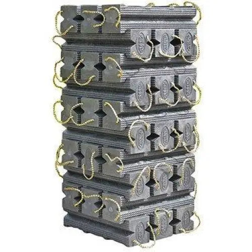 AME Premium Cribbing Block Kit - Heavy Duty Vehicle Stabilization Blocks for Towing, RV & Off-Road Use - Essential Emergency Roadside Safety Equipment for Trucks & Trailers