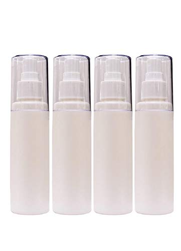 LEYSIN 100ml Refillable Spray Bottles Set of 4 - Empty Cosmetic Mist Bottles for Hair, Face & Travel - BPA Free Plastic Fine Mist Sprayer for Essential Oils, Toner, Perfume & Skincare Products