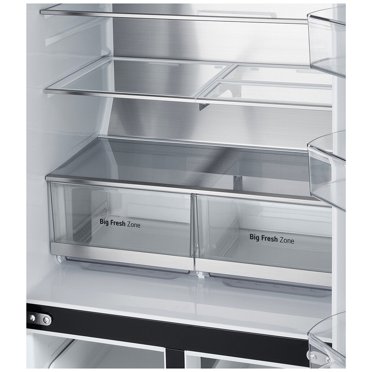 LG 508L French Door Refrigerator with Slim In-Door Ice & Water Dispenser - Matte Black (GF-L500MBL) - Perfect for Modern Kitchens & Open-Concept Homes