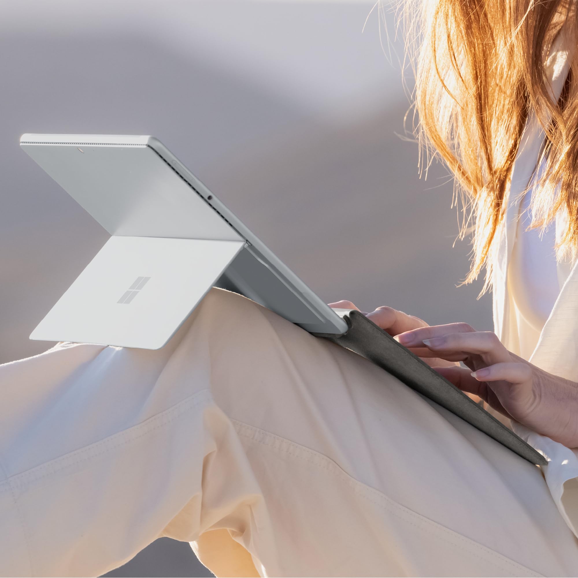 Microsoft Surface Pro Keyboard with Slim Pen - Platinum | Ultra-Slim Design for Surface Pro | Perfect for Work, Travel & Productivity